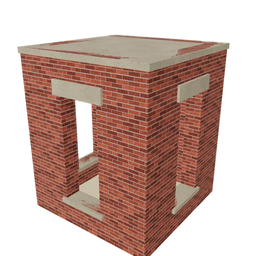 Fire drill tower, 3D model preview