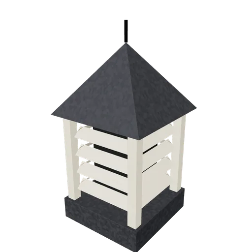 School bellcote, 3D model preview