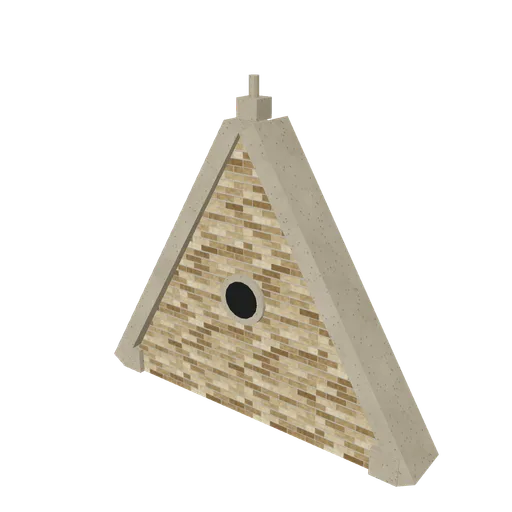 School gable, 3D model preview