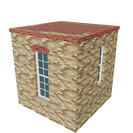 School stair tower, 3D model preview