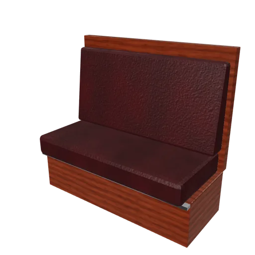 Booth banquette, 3D model preview