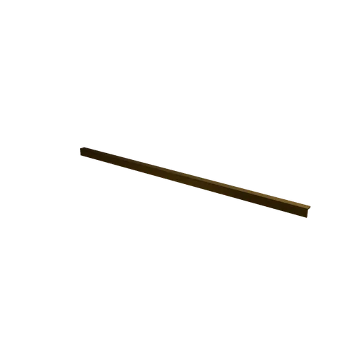 Brass counter trim, 3D model preview