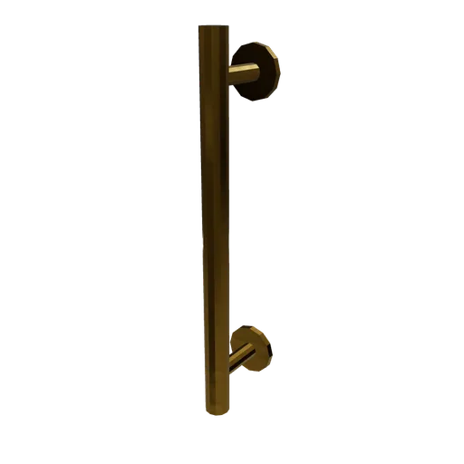 Brass door pull, 3D model preview