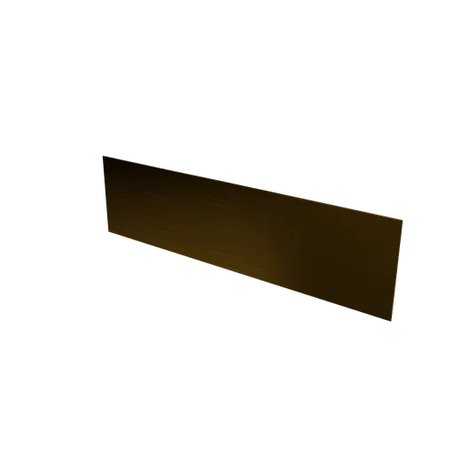Brass kick plate, 3D model preview