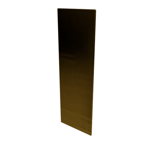 Brass push plate, 3D model preview