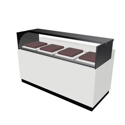 Chiller counter, 3D model preview