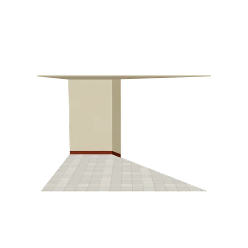 Corner room shell 60, 3D model preview