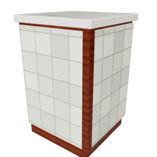 Counter corner, 3D model preview