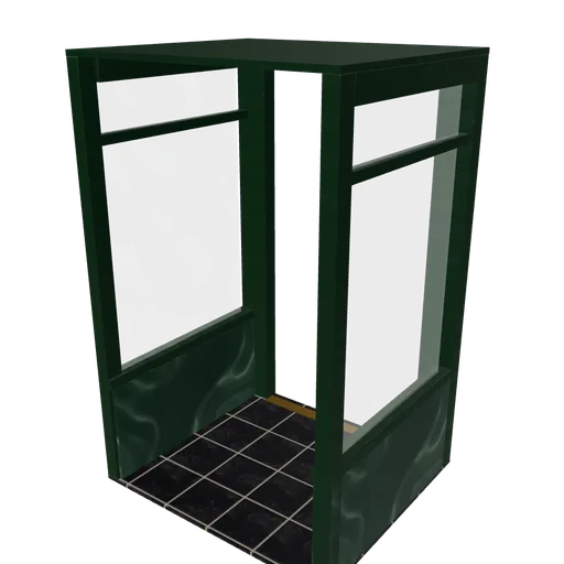 Entrance recessed, 3D model preview