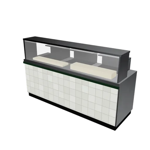 Fryer range, 3D model preview