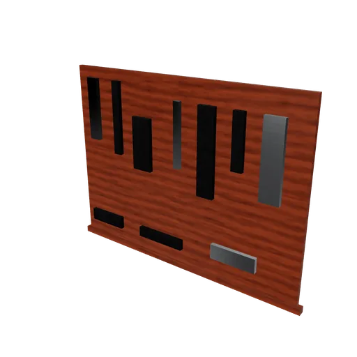 Pegboard, 3D model preview