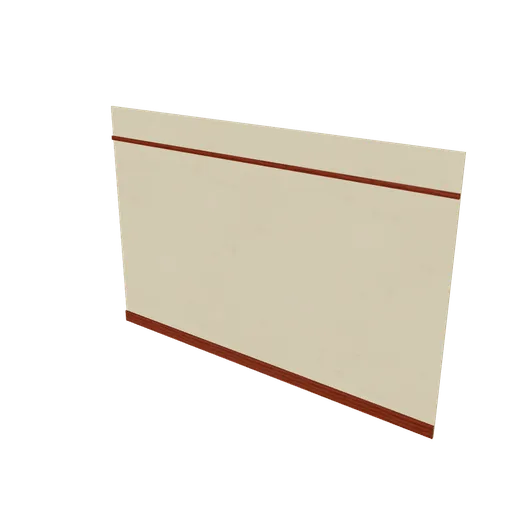 Room side lining, 3D model preview