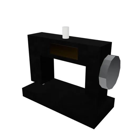 Sewing machine, 3D model preview