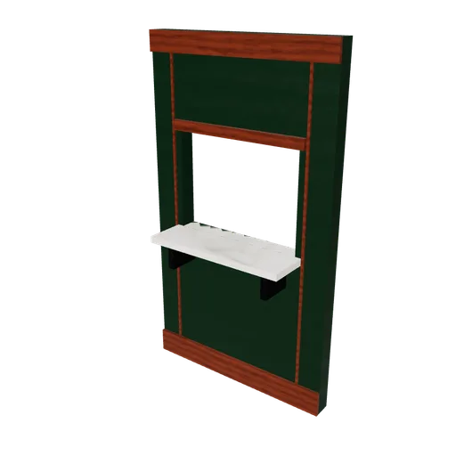 Shelter wall hatch, 3D model preview