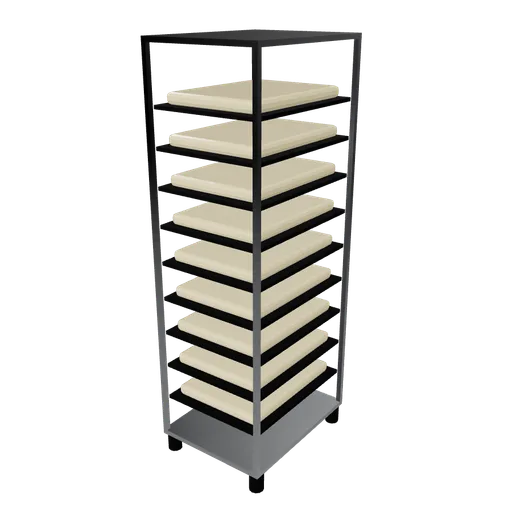 Tray rack, 3D model preview