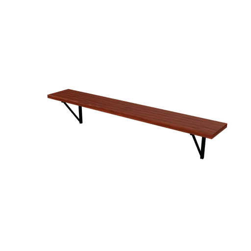 Wall shelf, 3D model preview