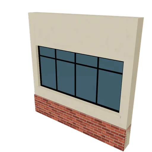 Deco bay ground, 3D model preview