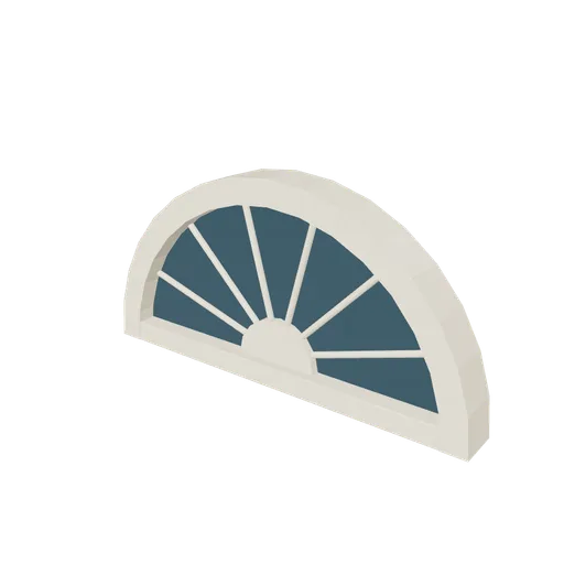 Entrance fanlight, 3D model preview