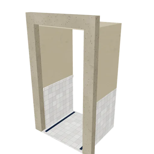 Entrance recess shell, 3D model preview