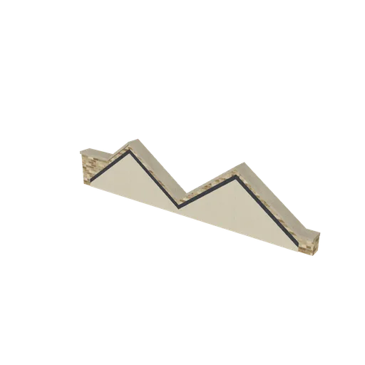 Georgian party top (right hand), 3D model preview