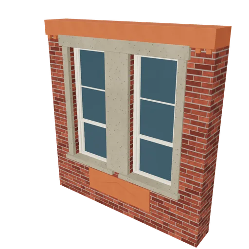 Mansion bay paired, 3D model preview
