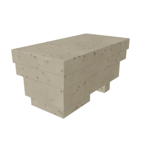Mansion cornice end, 3D model preview