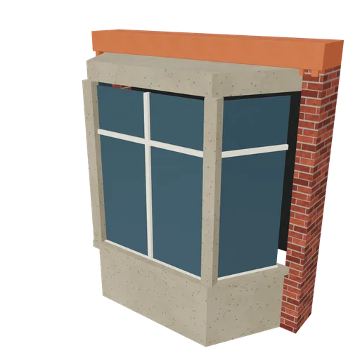 Mansion oriel base, 3D model preview