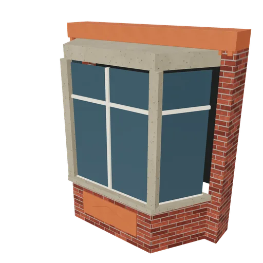 Mansion oriel middle, 3D model preview