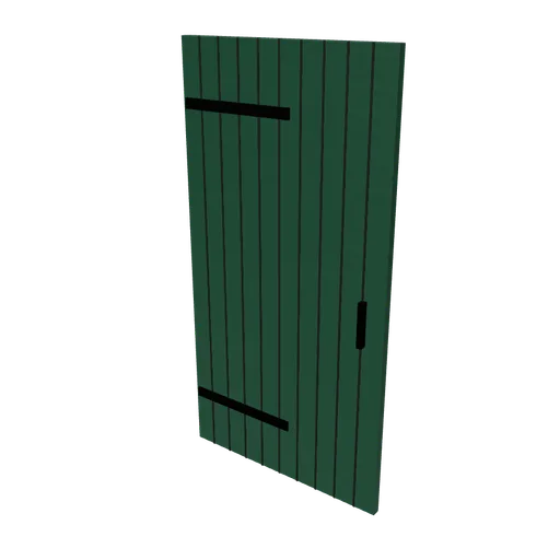 Mews door leaf (left hand), 3D model preview