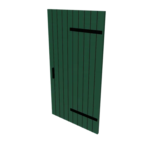 Mews door leaf (right hand), 3D model preview