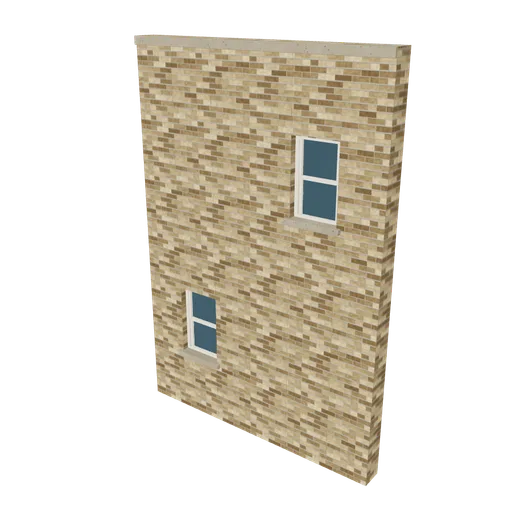 Mews rear, 3D model preview