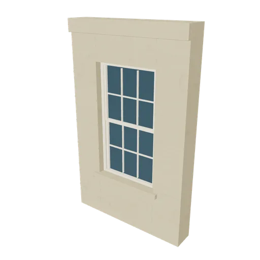Stucco bay ground, 3D model preview