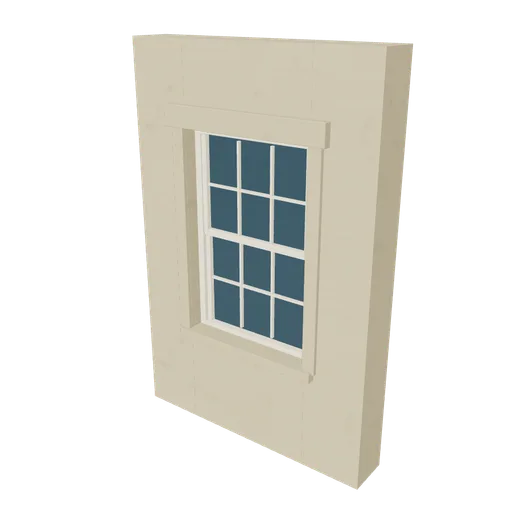 Stucco bay upper, 3D model preview