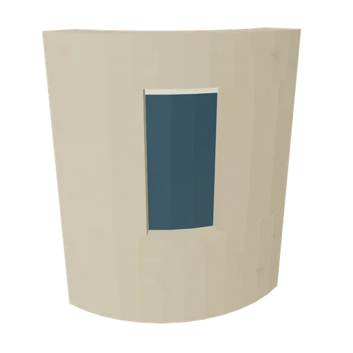 Stucco corner basement, 3D model preview