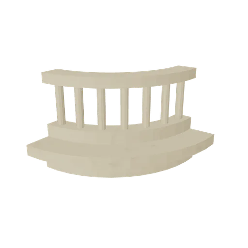 Stucco corner top, 3D model preview