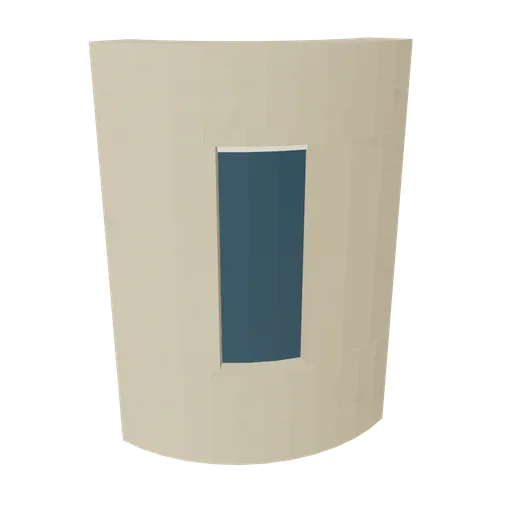 Stucco corner upper, 3D model preview