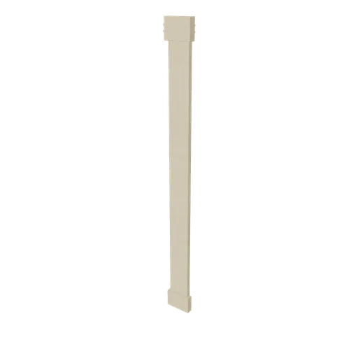 Stucco pilaster, 3D model preview