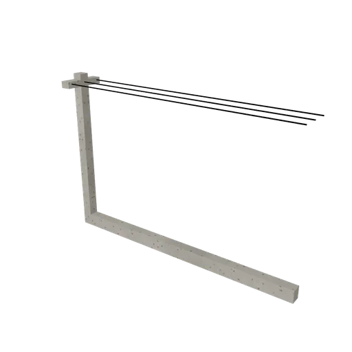 Estate drying yard, 3D model preview