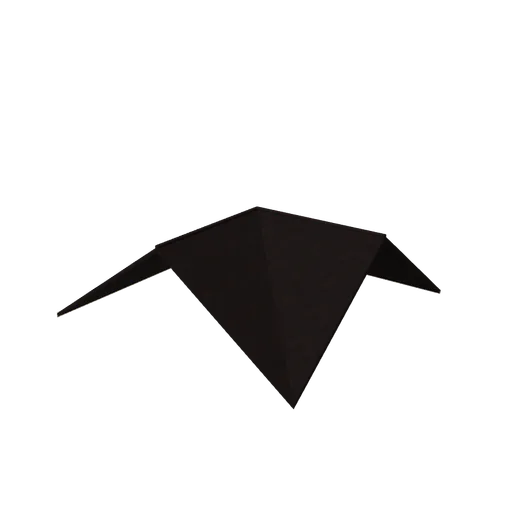 Estate roof hip corner, 3D model preview