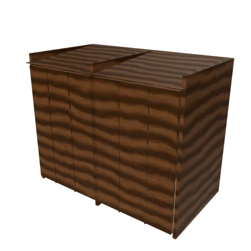 Garden bin store, 3D model preview