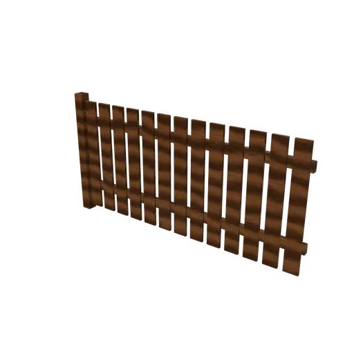 Garden fence, 3D model preview