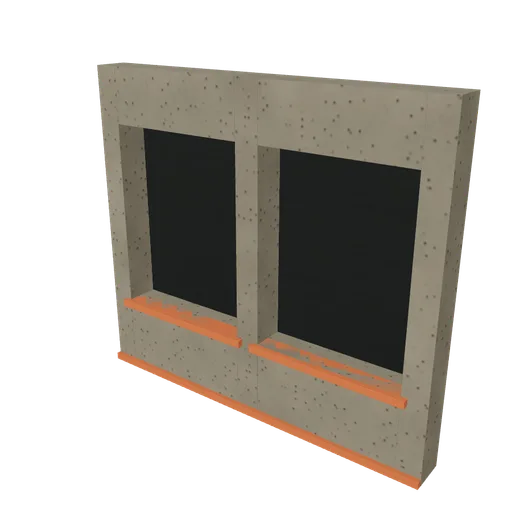 Maisonette upper window, 3D model preview