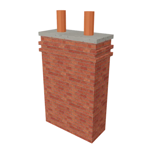 Semi chimney shared, 3D model preview