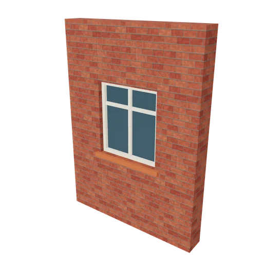 Semi flank ground window, 3D model preview