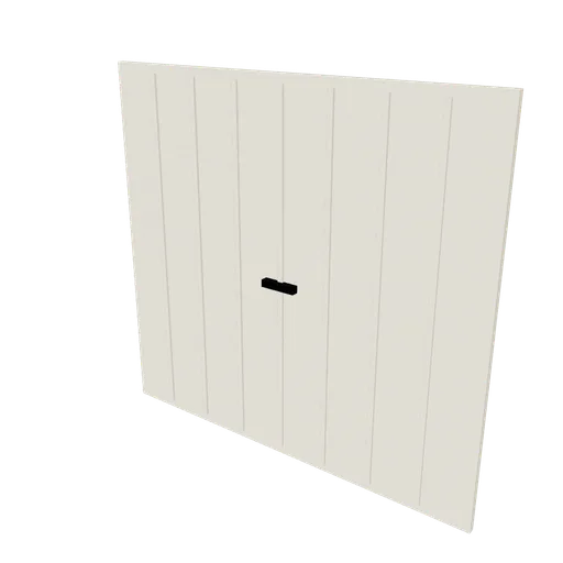 Semi garage door, 3D model preview