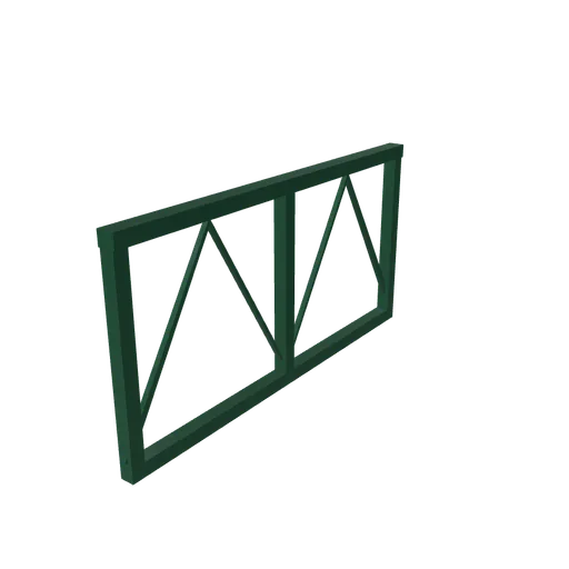 Bridge parapet short, 3D model preview