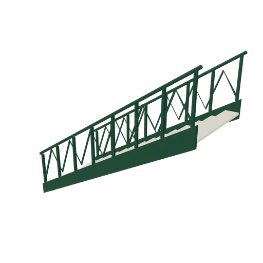Bridge stair flight, 3D model preview
