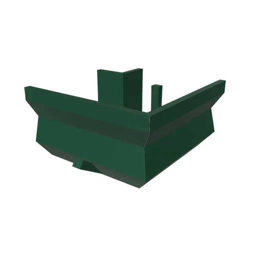 Gutter hip corner, 3D model preview