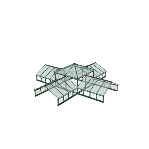 Roof crossing lantern, 3D model preview