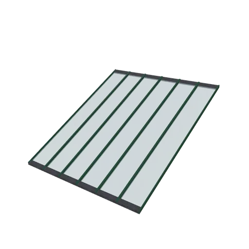 Roof glazed panel 3, 3D model preview